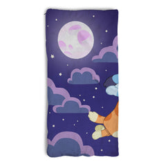 Northwest Bluey slumber bag with zipper closure for easy entry