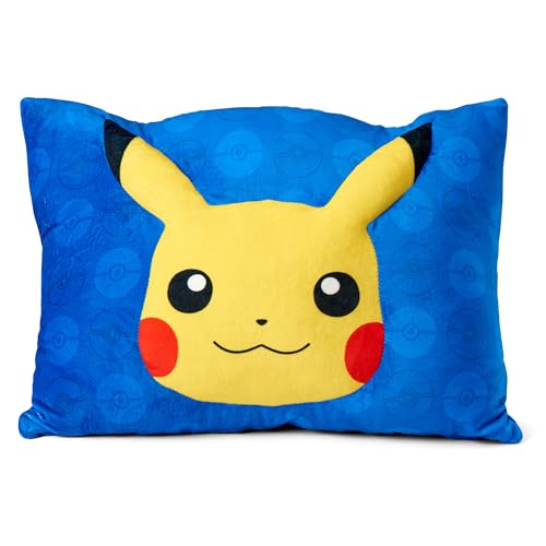 Northwest Pika Pika plush pocket pillow with 3D Pikachu, keeps cozy.
