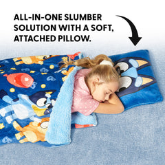 Northwest Bluey design with balloons and stars, playful bedtime inspiration.