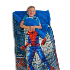 Northwest Spider-Man soft polyester fabric close-up reveals premium texture.