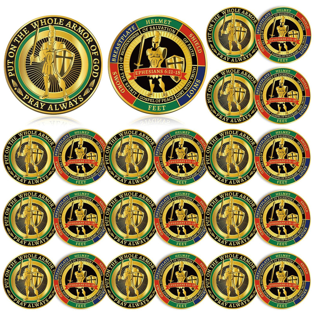 Nosiny Armor of God coins with double-face design for collectors and devotion.
