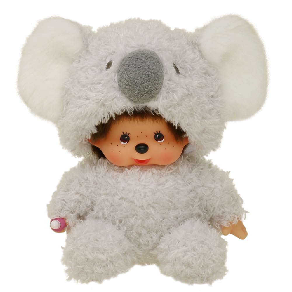 Nostalgic 80s Monchhichi Koala, timeless decorative piece for shelves.