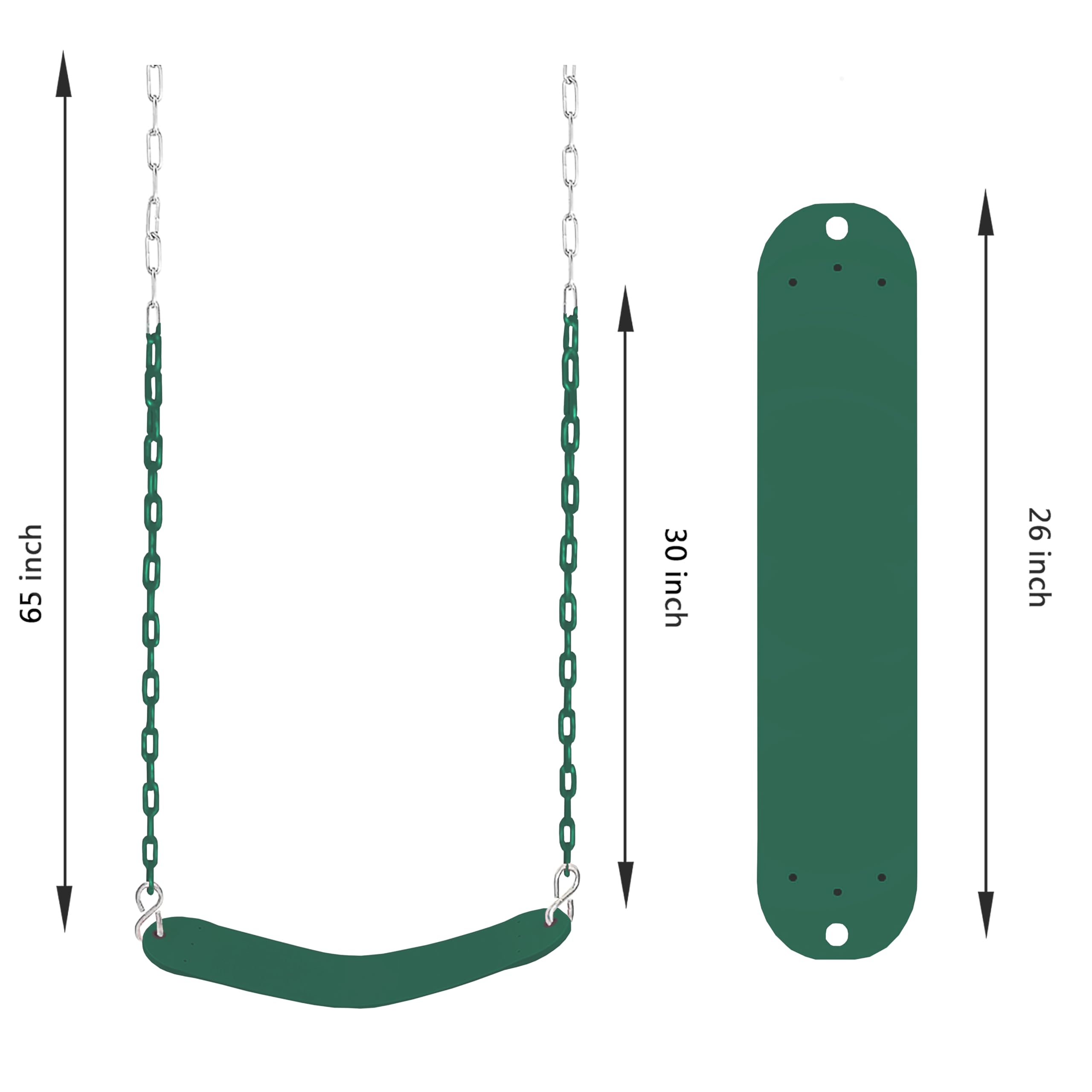 NOSTIFY heavy-duty 66-inch iron chain supports safe, durable hanging