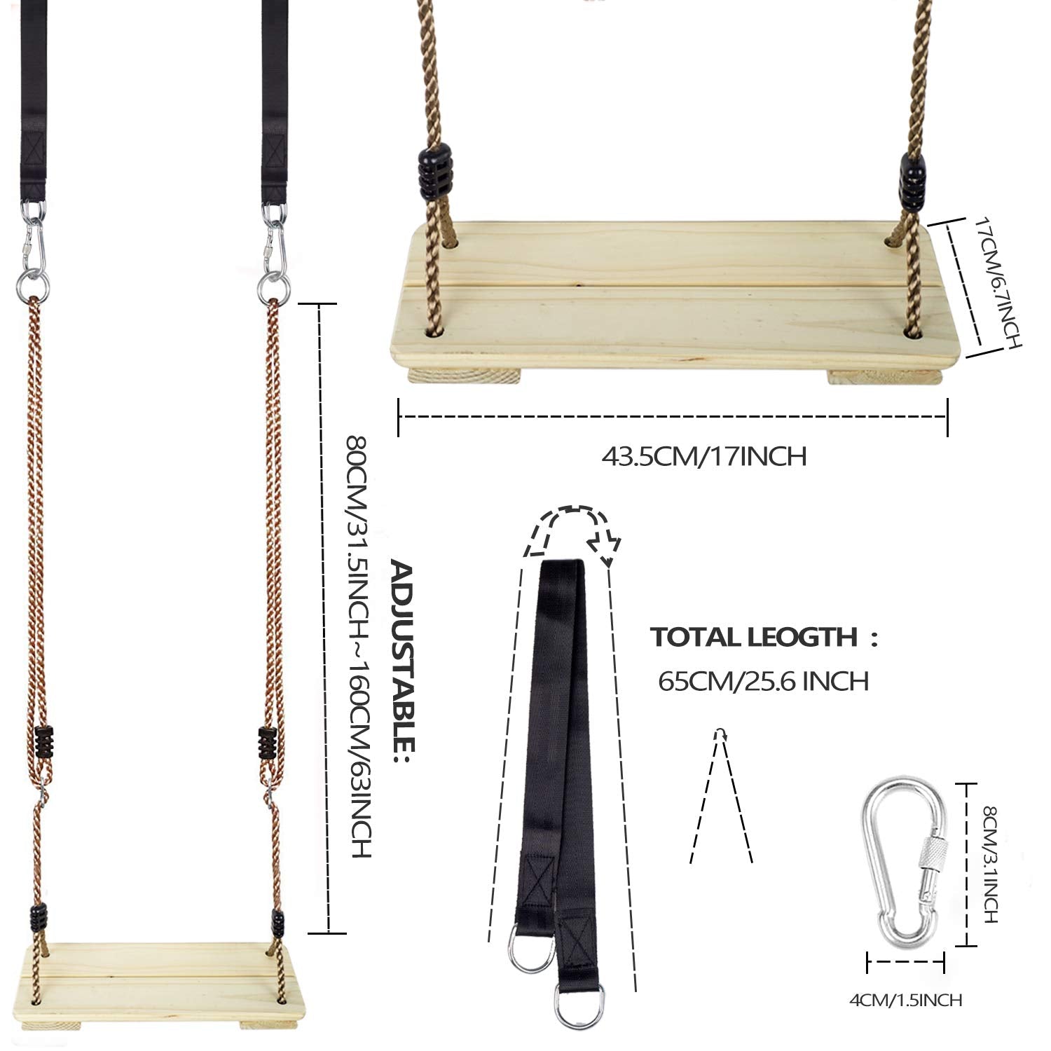 NOSTIFY tree straps setup demonstrates easy, secure hanging on a sturdy branch.