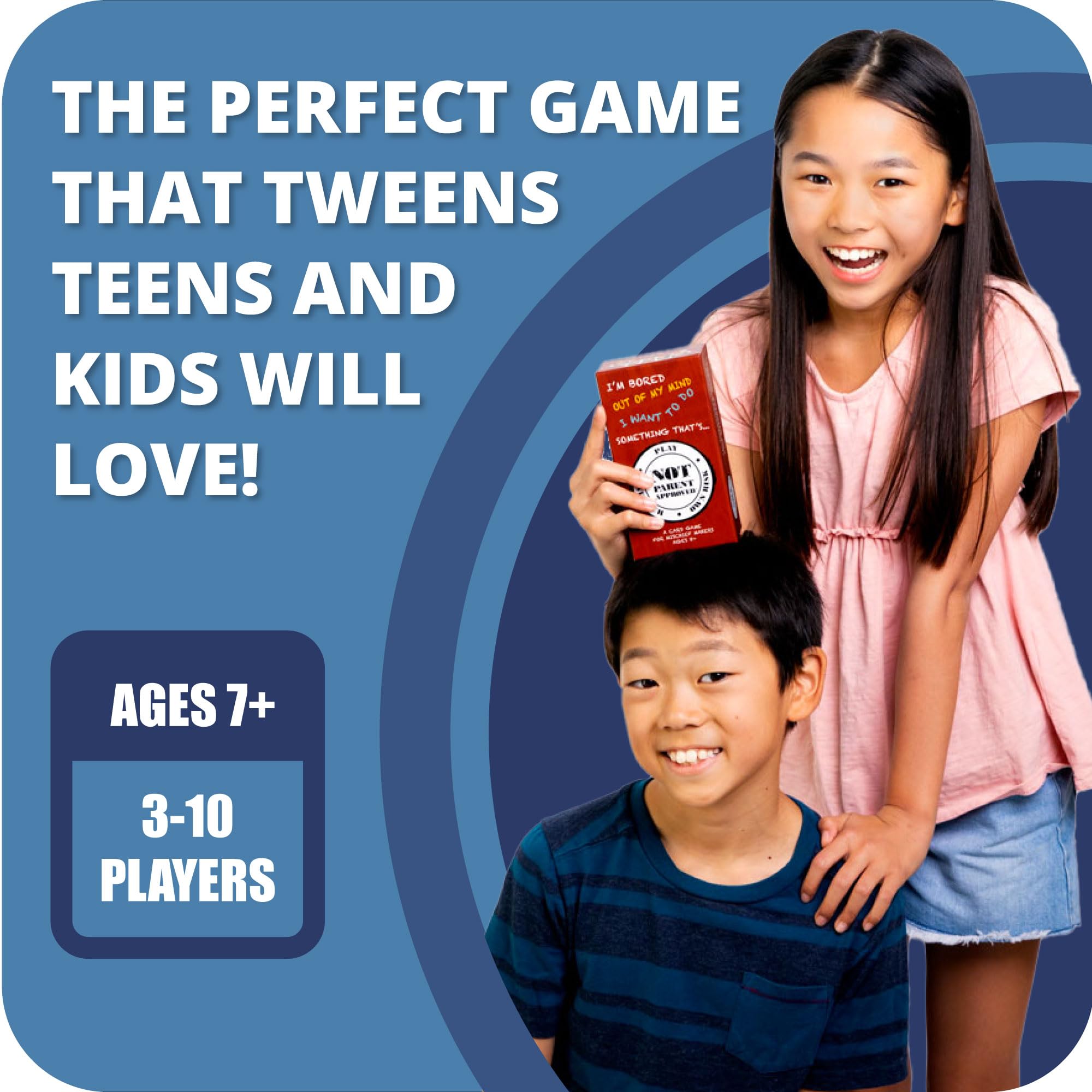 Not Parent Approved family-laughter closeup highlights engaging, screen-free bonding.