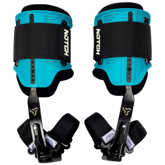 Notch Steel Climbers with ergonomic cuff for natural foot angle and comfort.