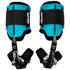 Notch Steel Climbers with ergonomic cuff for natural foot angle and comfort.