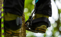 Notch Steel Climbers available with shorter pole gaffs for compact setups.