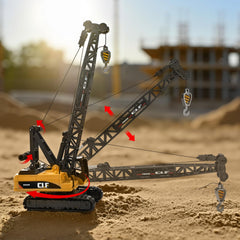 NOVAFUSION crane with simulated lights for authentic nighttime construction play.