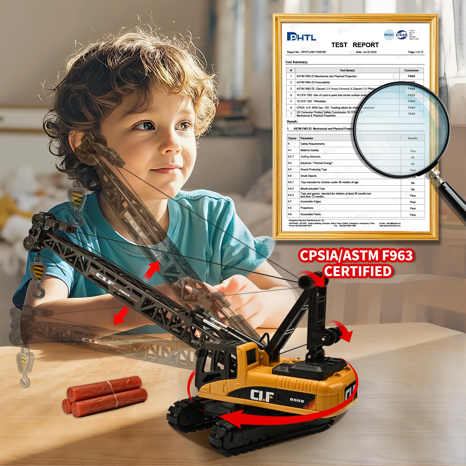 NOVAFUSION crane timber set enhances pretend-building activities.