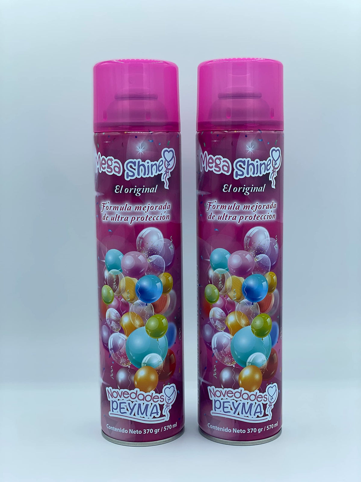 Novedades Peyma Mega Shine 2 Pack bottle close up for gloss