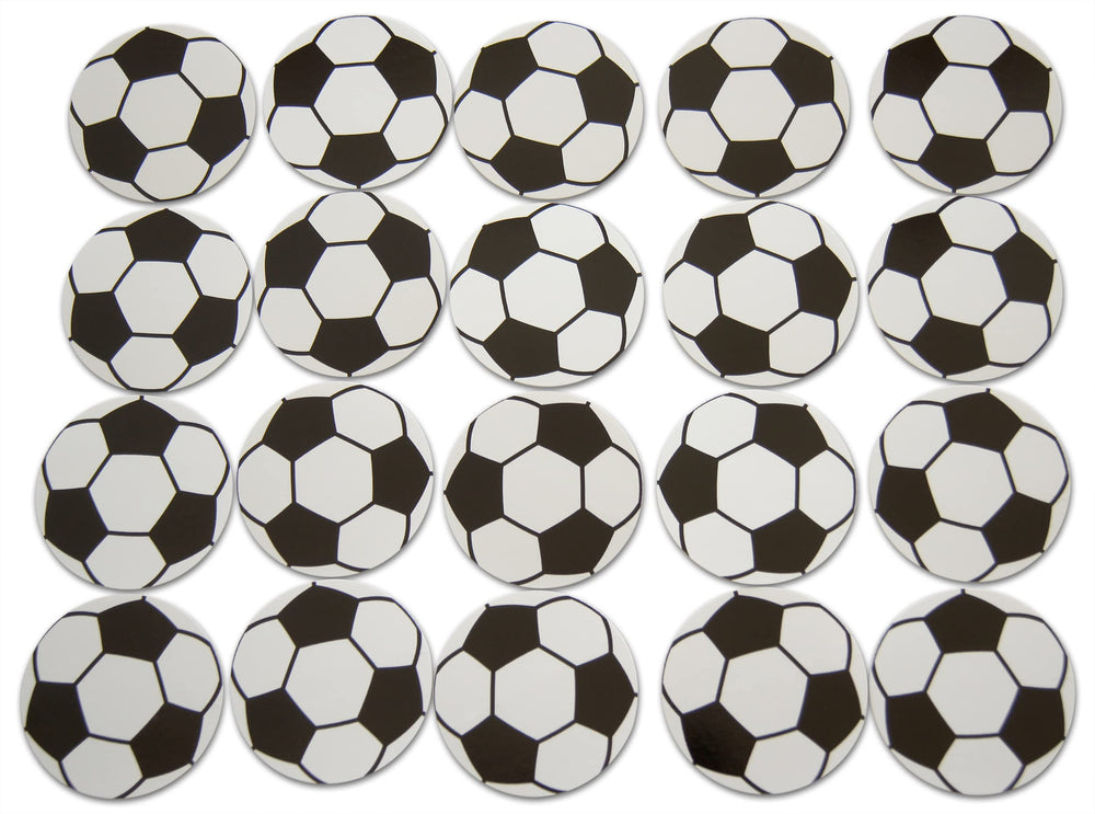 Novel Merk soccer ball decals on laptop add vibrant, year-round sports vibe.