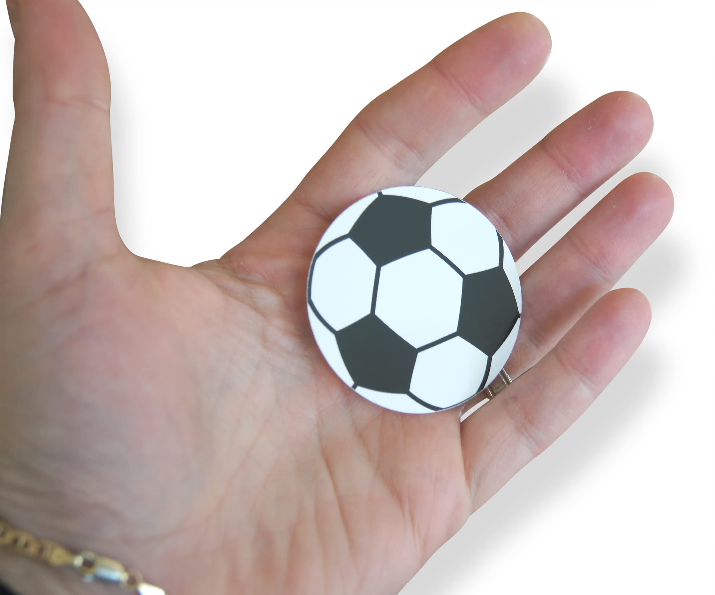 Novel Merk soccer ball decals on lockers boost school spirit with repositionable charm.