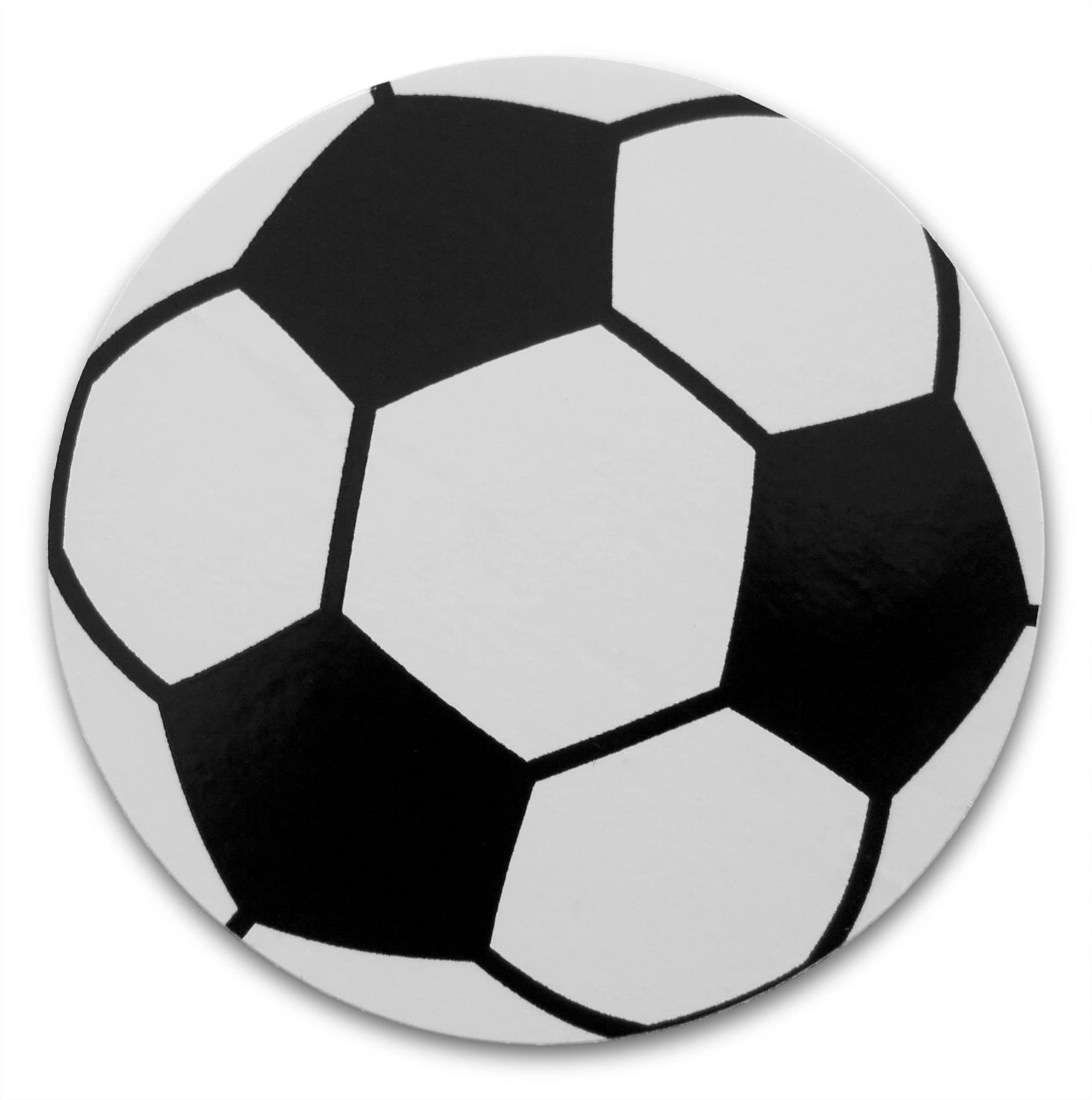 Novel Merk soccer ball decals on water bottle stay bold and waterproof during use.
