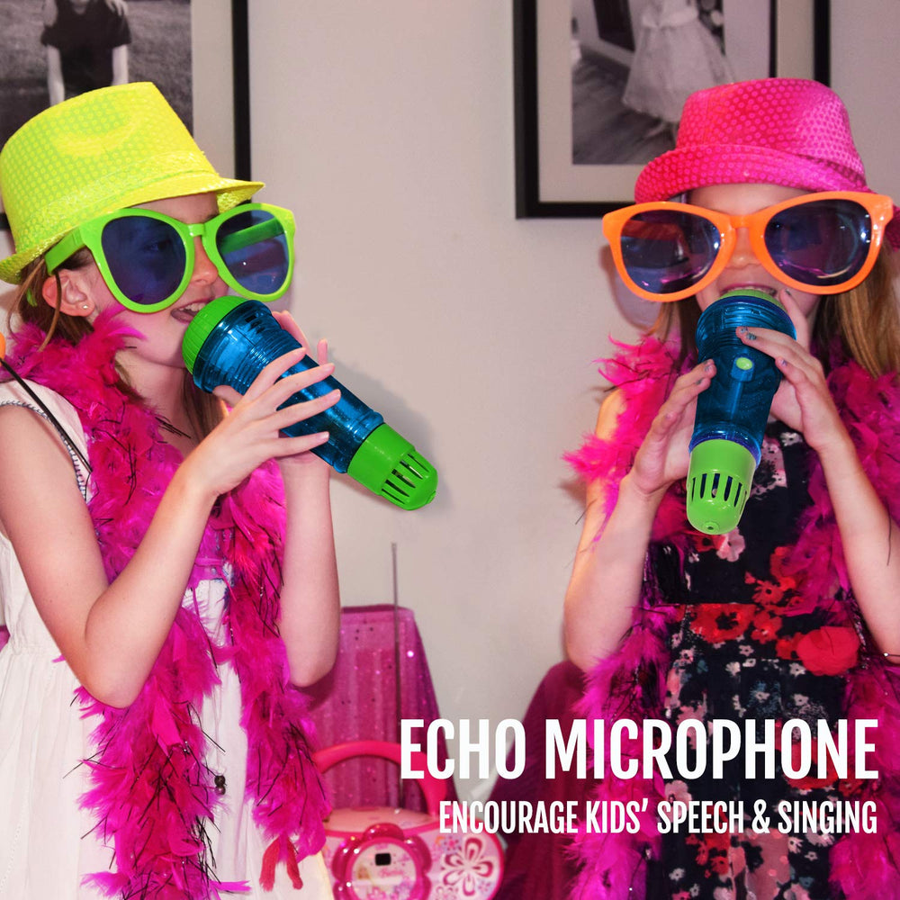 Novelty Place Echo Mic close-up of spring mechanism enabling gentle echo play.
