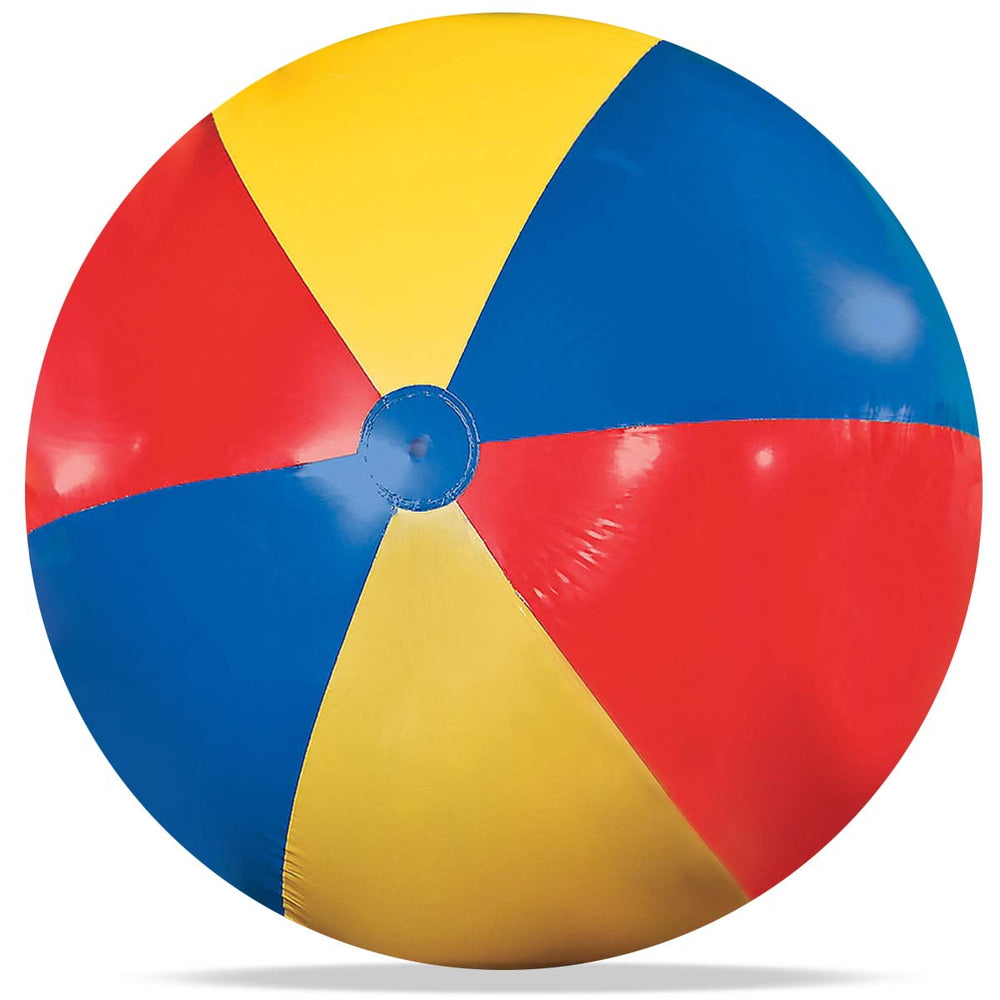 Novelty Place giant beach ball inflated to 55 inches for beach fun