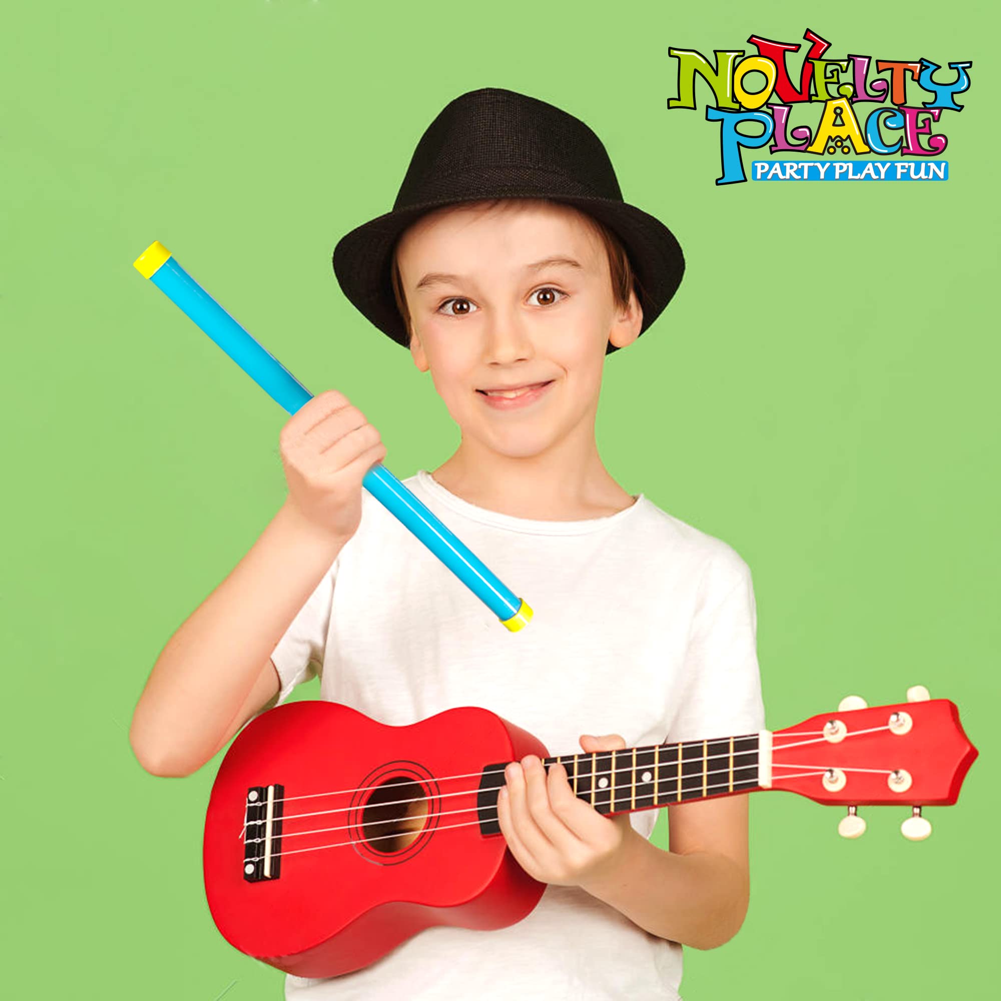 Novelty Place groan tube green supports family fun and shared laughter.