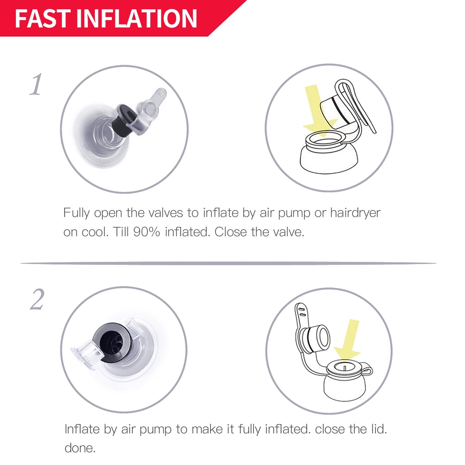 Novelty Place giant ball with pump inflation recommended for setup