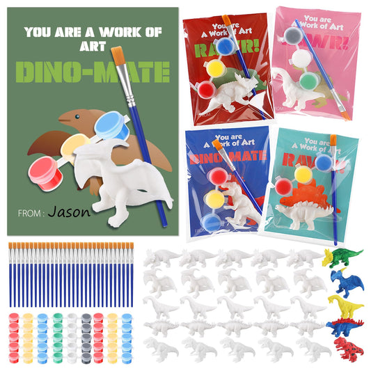 Noveread dinosaur paint kit box for easy gifting and party crafts