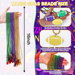 NOVWANG green-purple-gold beads add bright color to carnival costumes