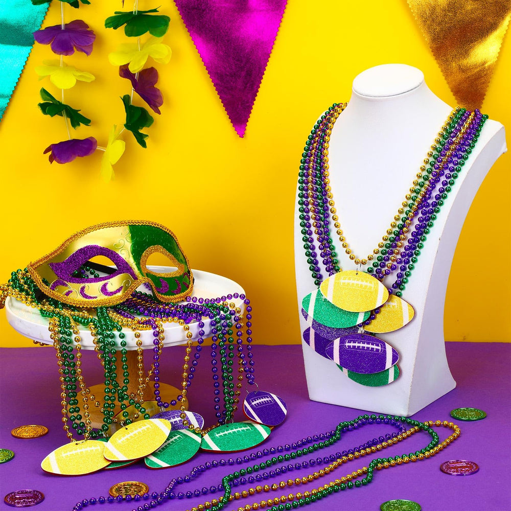 NOVWANG Mardi Gras beads enable easy party decorating and gifting