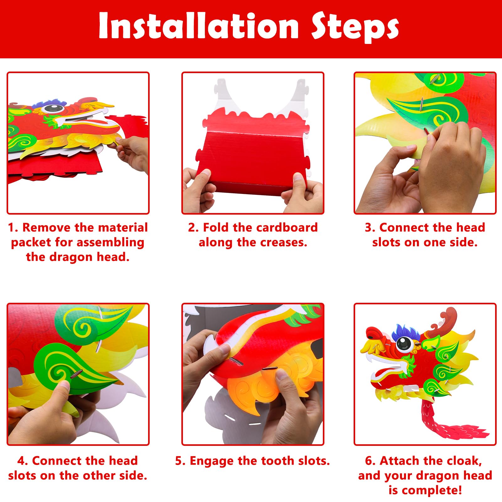 Nowaca dragon head gift-ready kit for Chinese New Year celebrations.
