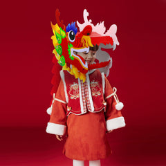 Nowaca dragon head features traditional motifs for festive visuals.