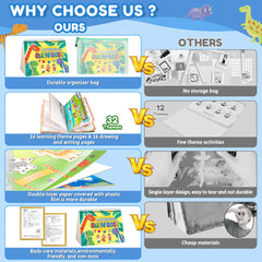 NOWRICH Montessori Busy Book animals and farm scene page expands vocabulary and observation.