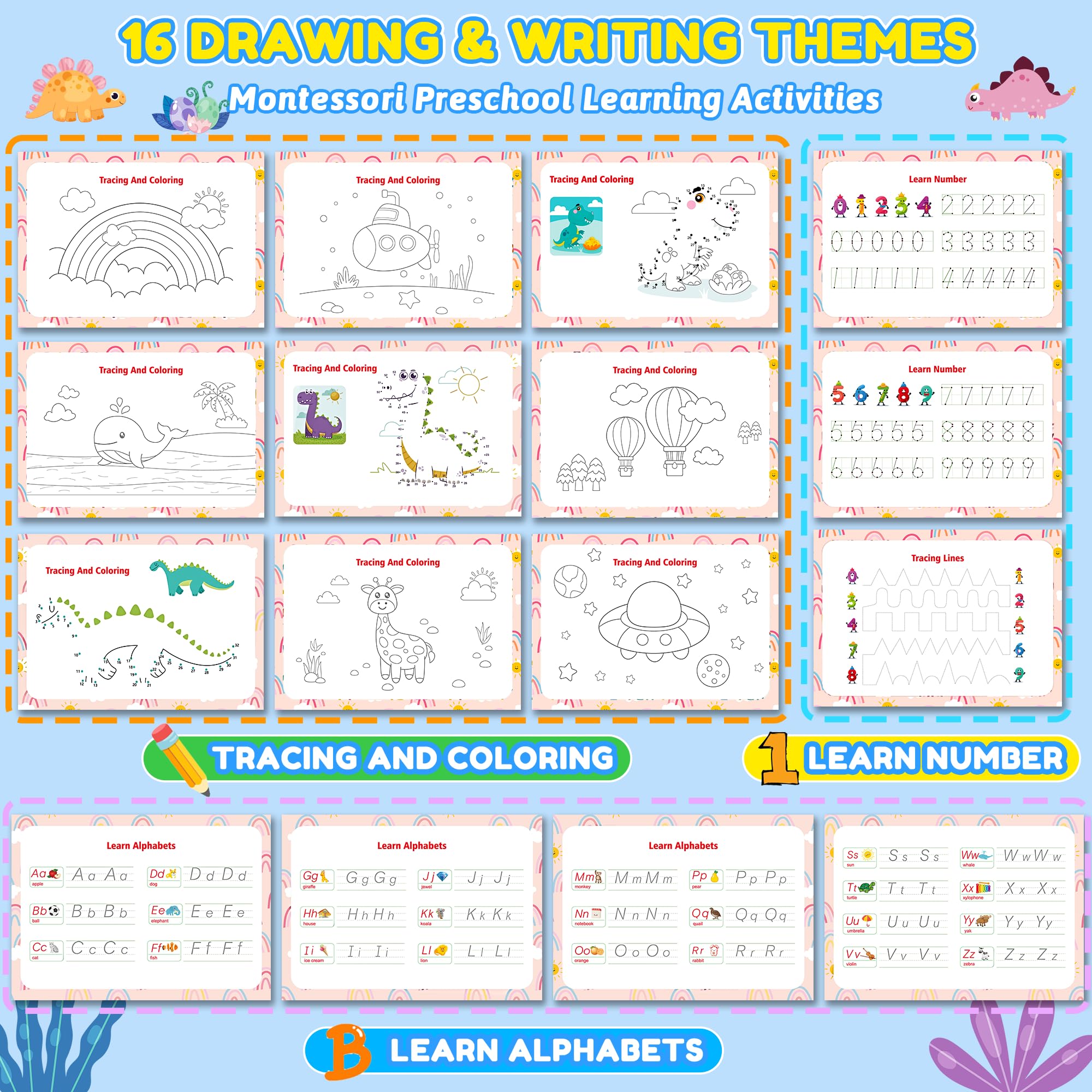 NOWRICH Montessori Busy Book colors and shapes page aids color recognition and basic geometry.