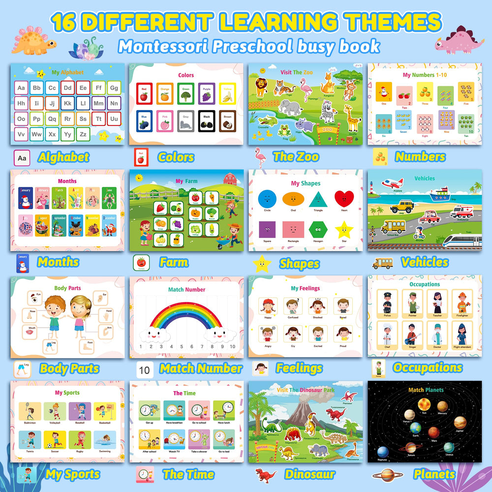 NOWRICH Montessori Busy Book numbers writing page reinforces counting and handwriting practice.
