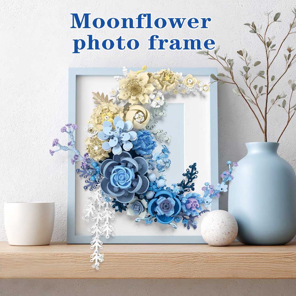 Noziaa Eternal Flower building blocks set as bright desktop decor