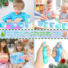 NPNE kids playing with slime promotes focus and stress relief.