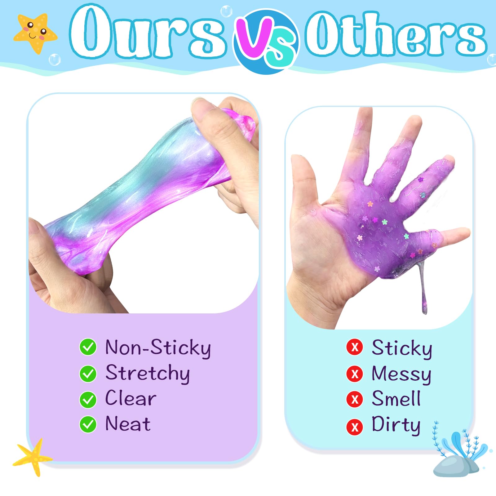 NPNE Mermaid Slime educational creativity play for kids.