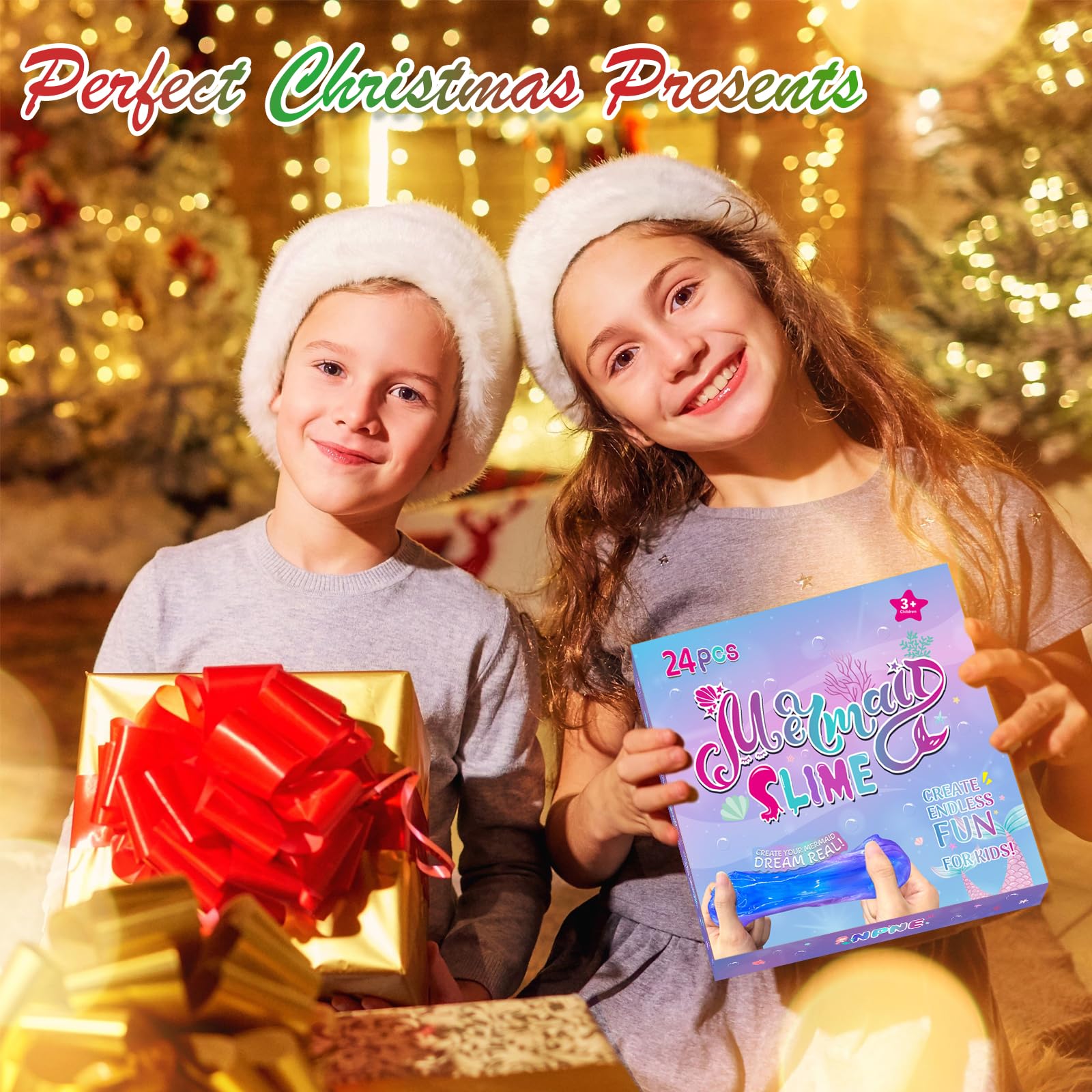 NPNE Mermaid Slime party favors ideal for goody bags and classroom rewards.