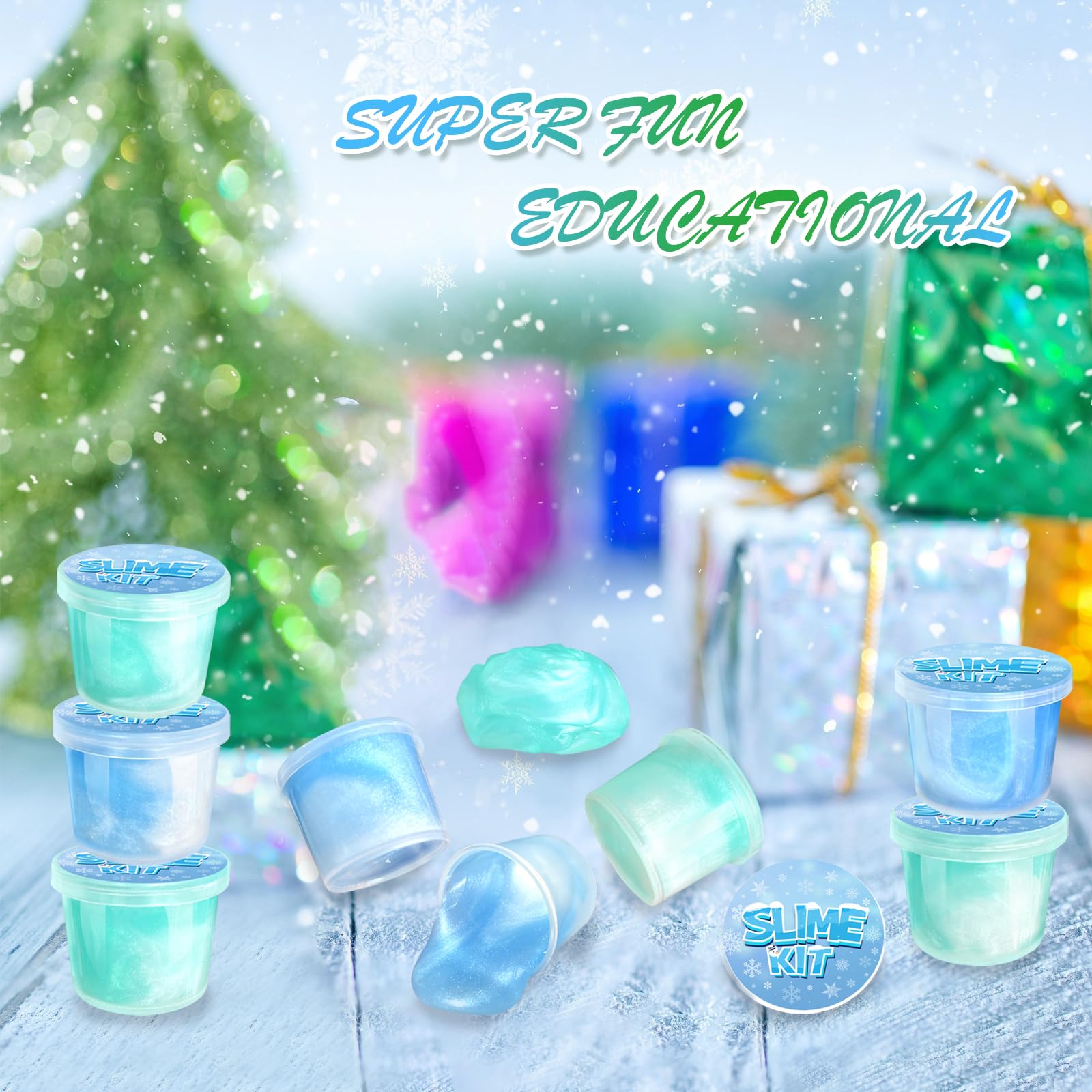 NPNE sky blue slime cup enhances creativity with safe, tactile play.