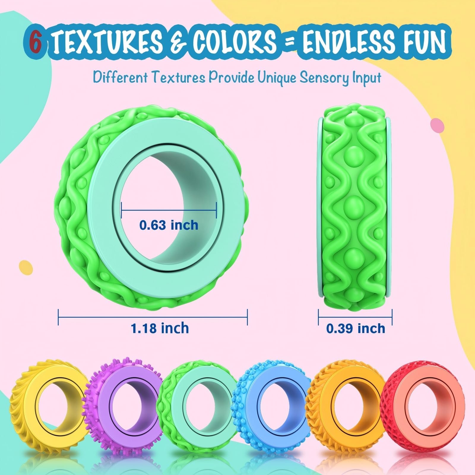 NPPN chew-safe fidget ring is travel-friendly for quiet use.