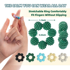 NPPN Spiky Sensory Rings in hand use to roll beads and calm nerves