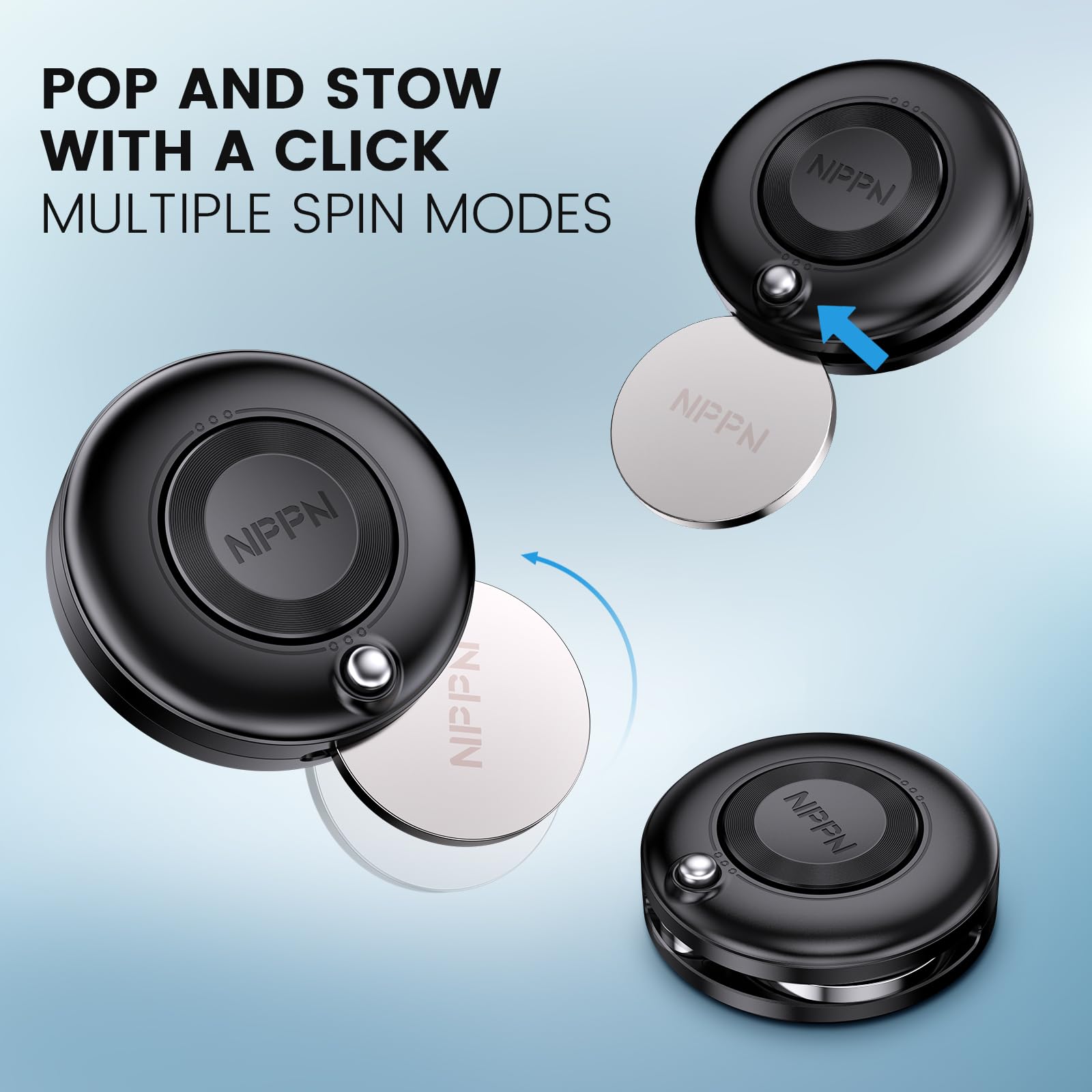 NPPN Wobble Spinner pocket-compact design travels easily for on-the-go fidgeting