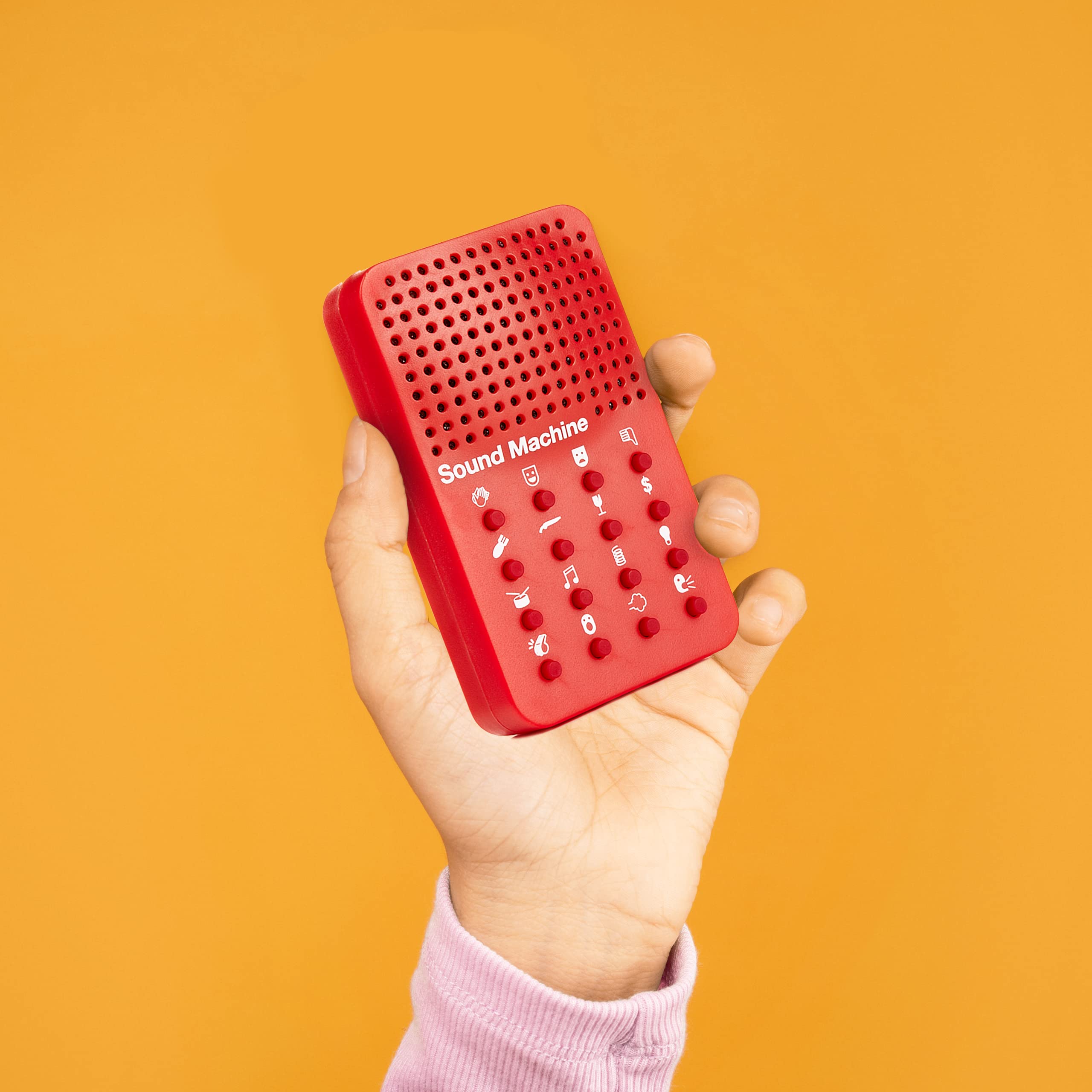 NPW Classic Sound Machine side angle showing compact pocket-sized convenience.