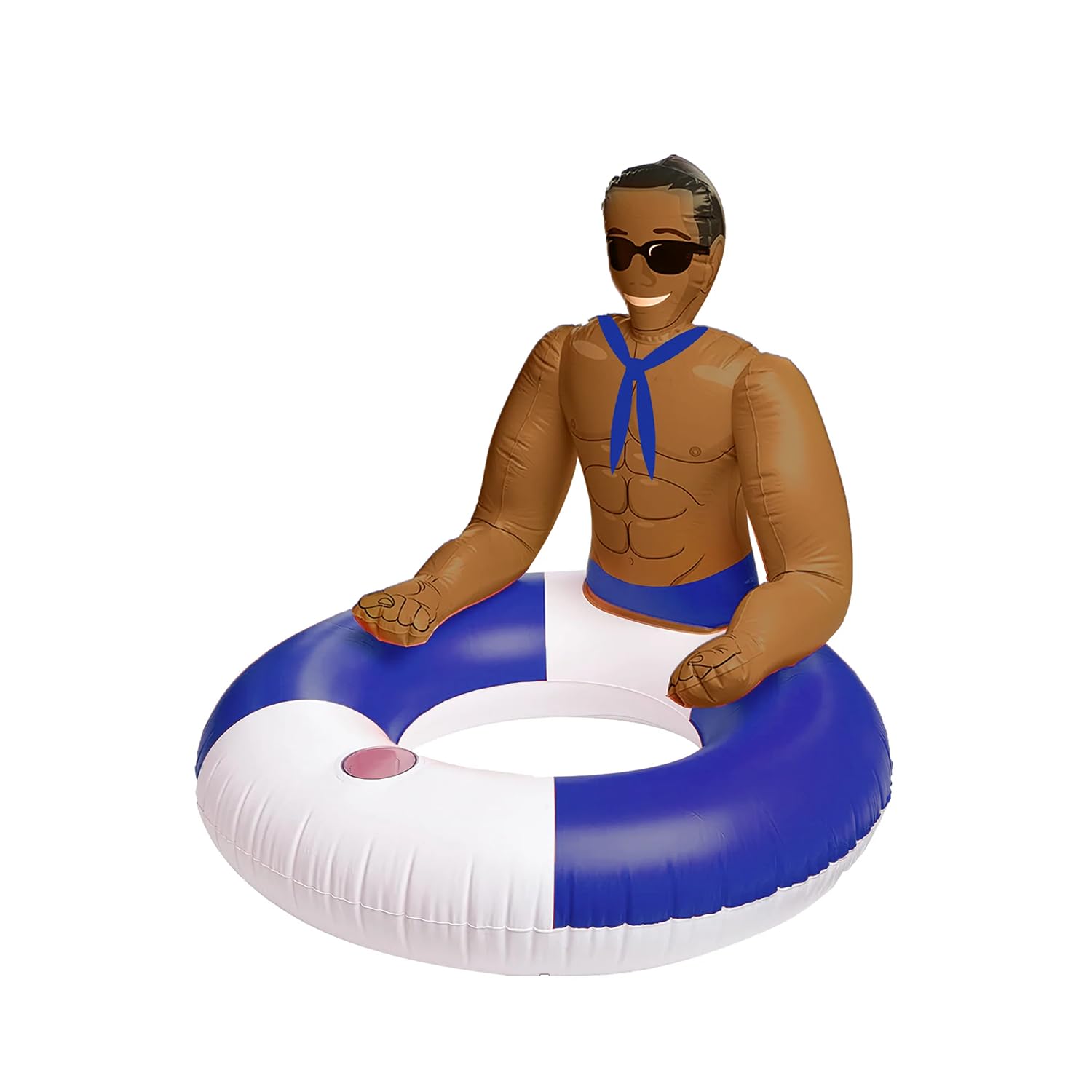 NPW Drinking Buddies Jerry pool ring with hunky sailor design for pool parties