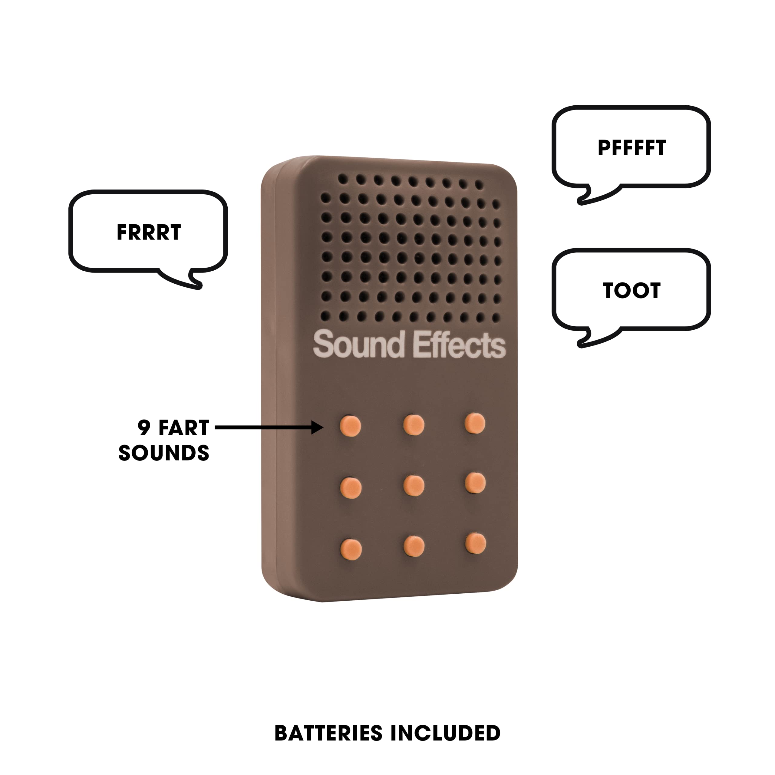 NPW Fart Fanfare battery compartment, easy replacement for continuous play.