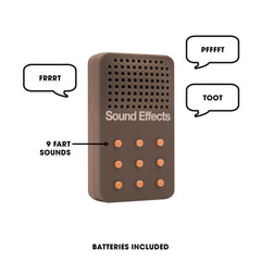 NPW Fart Fanfare battery compartment, easy replacement for continuous play.