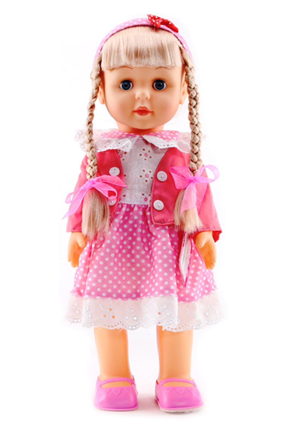NST Gifts Belinda walking doll with blinking blue eyes promotes imaginative pretend play