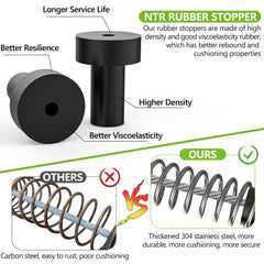 NTR zipline spring brake stainless steel spring shows weather resistance for long-term use.
