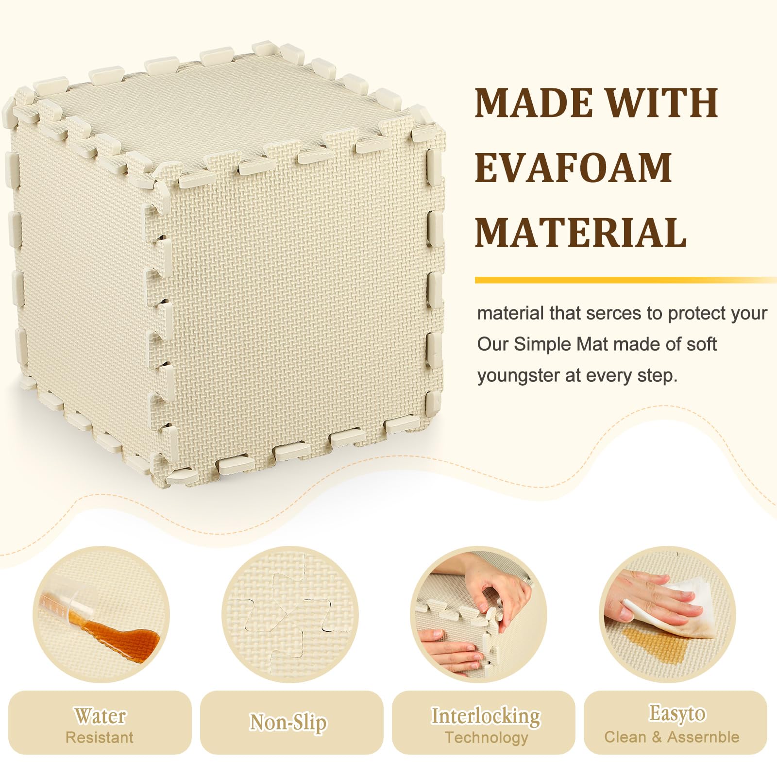 Nuanchu interlocking foam tiles provide versatile spaces in classroom or home