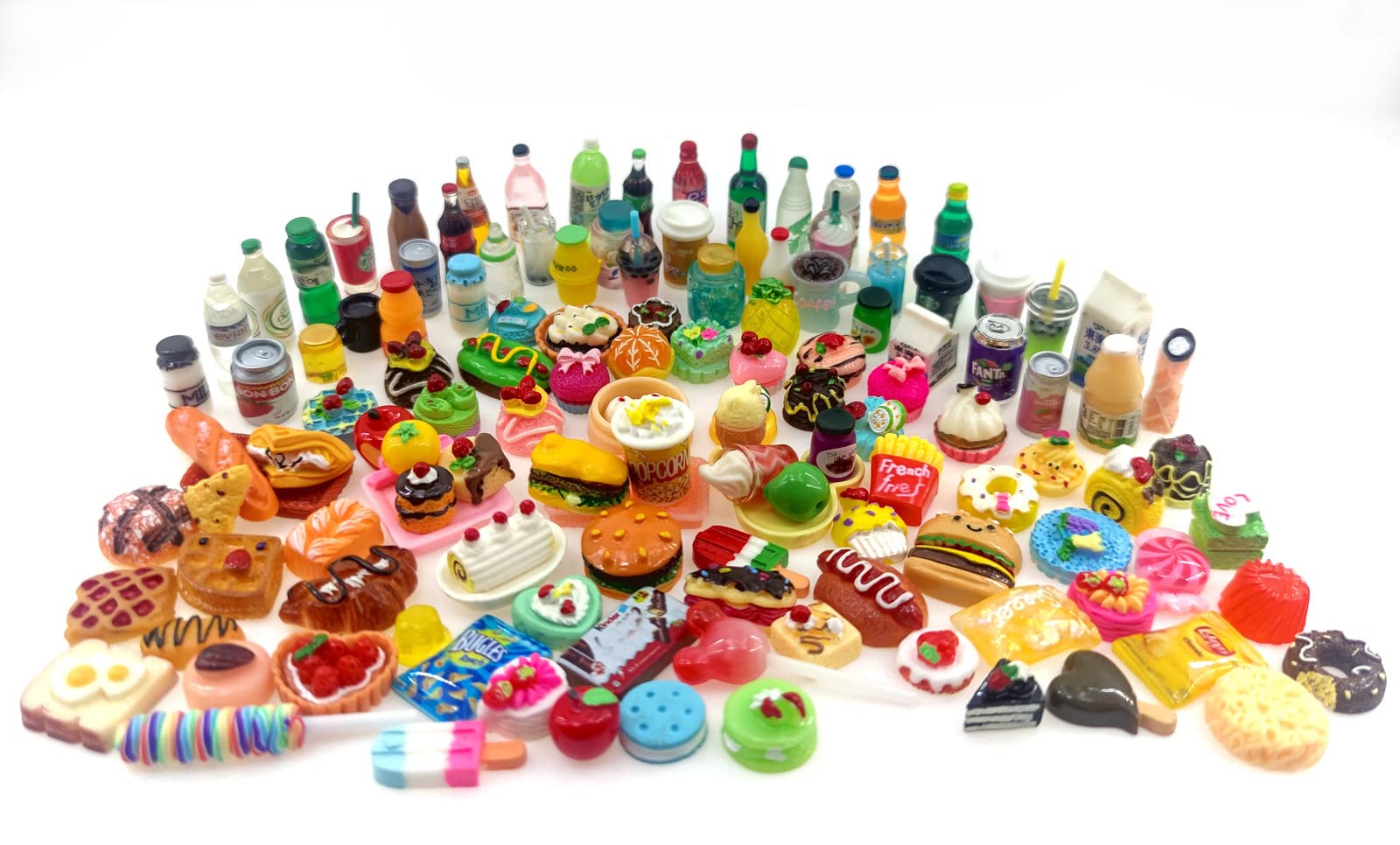 Nuanmu miniature food bottles in random assortment for dollhouse décor