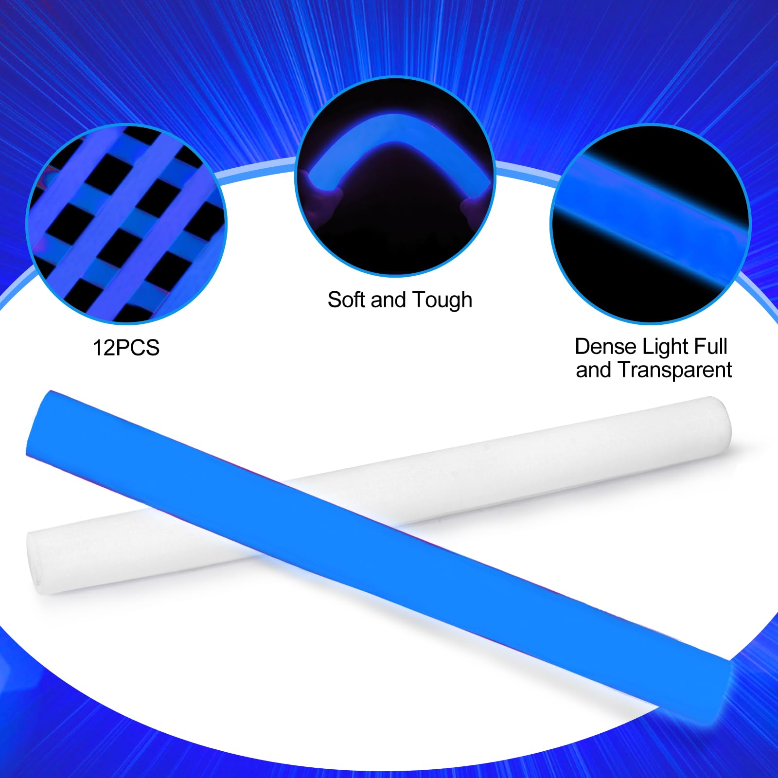 NUDALA glow sticks bendable and long-lasting for concerts and events.