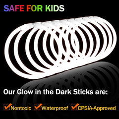 NUDALA glow bracelet assembly using included connectors for a festive look.