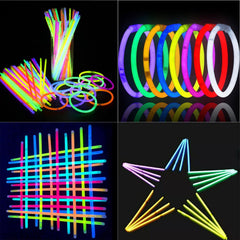 NUDALA glow sticks provide long-lasting light for all-night gatherings.