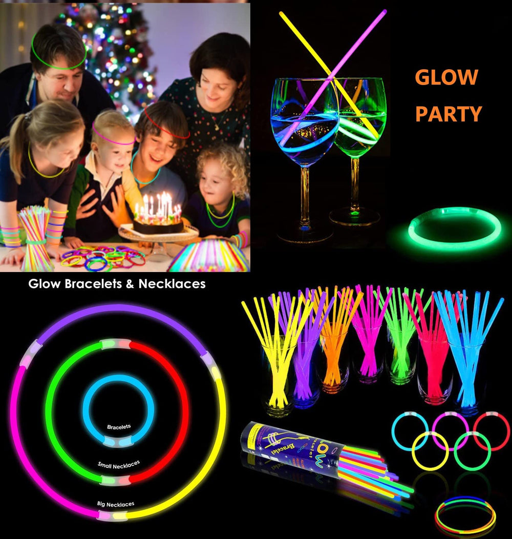 NUDALA glow sticks used at neon parties and holiday celebrations for vibrant ambiance.